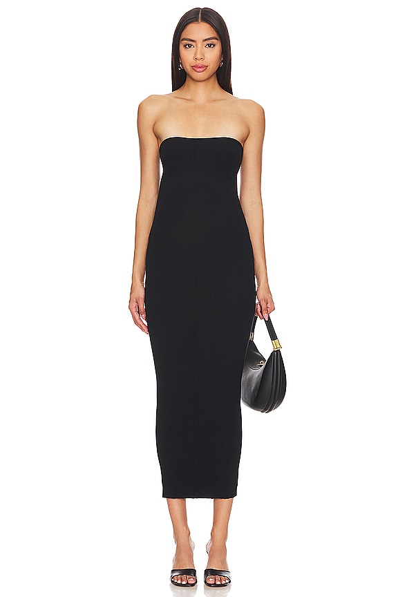 view 2 of 4 Silhouettes Strapless Maternity Dress in Black