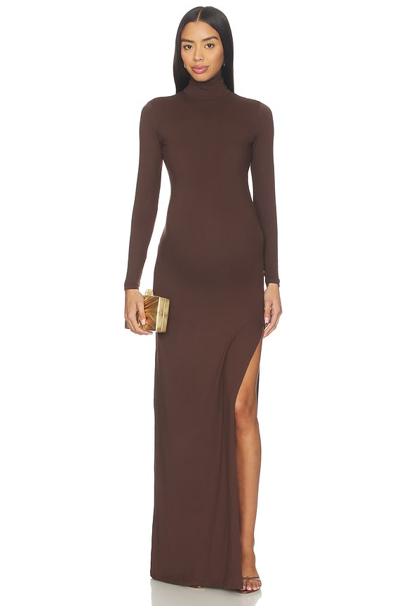 view 2 of 4 MAXIVESTIDO MONICA in Chocolate