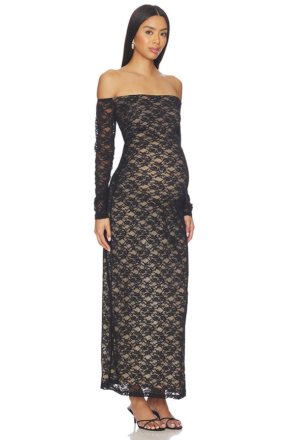 view 1 of 4 ROBE MAXI in Black
