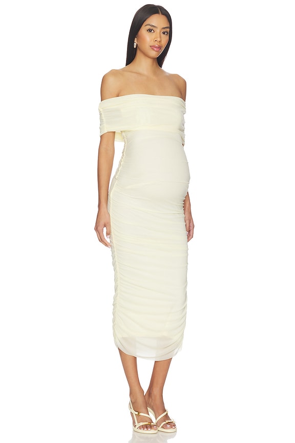 view 2 of 4 Sleeveless Mesh Dress in Lemon