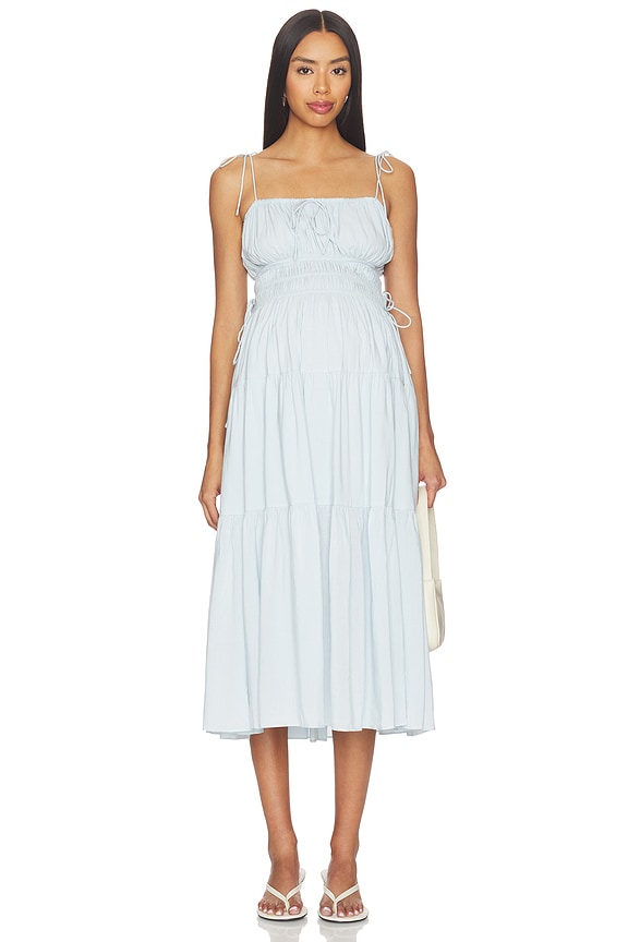 view 2 of 3 ROBE BAIN DE SOLEIL SHIRRED in Ice Blue