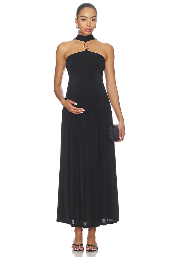 view 2 of 4 ROBE MAXI JASMINE in Black