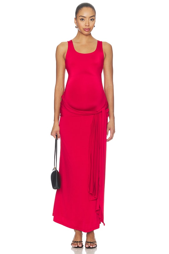 view 2 of 3 The Solene Dress in Red