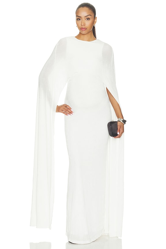 view 2 of 3 VESTIDO DE CAPA THE AUBREY  in Ivory