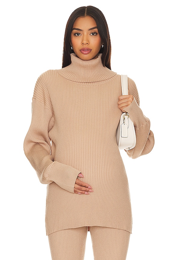 view 2 of 5 SUÉTER DE MATERNIDAD COZY RIB in Camel