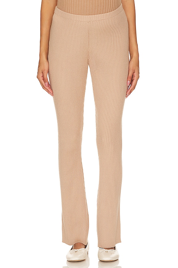 view 2 of 5 Cozy Rib Maternity Pant in Camel