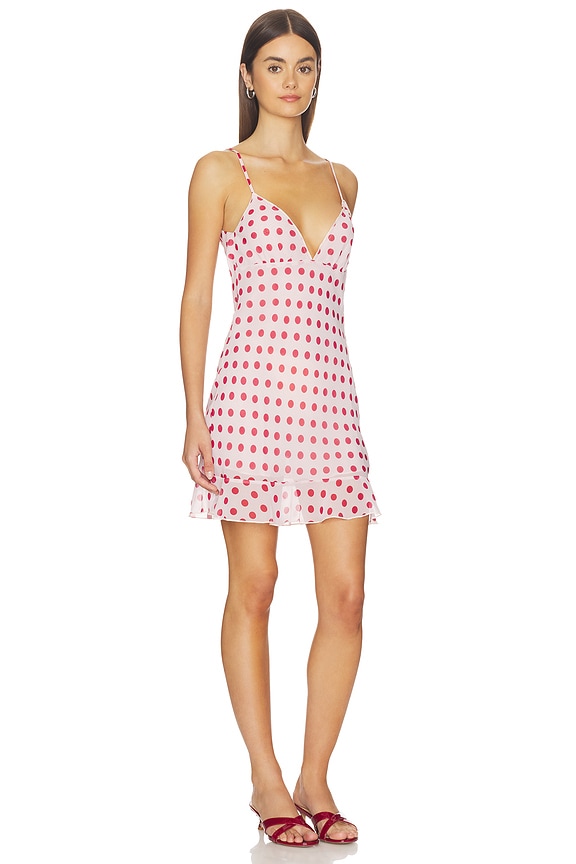 view 2 of 4 VESTIDO THE BUTTERFLY in Pink Dot