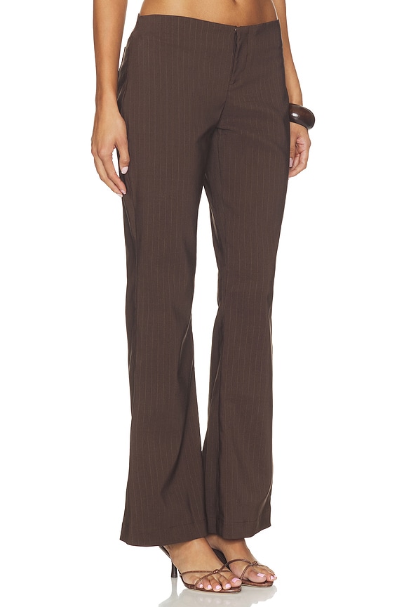 view 2 of 6 The Paris Pant in Brown