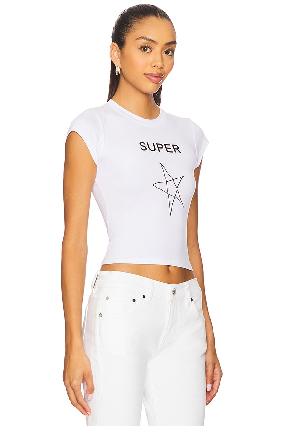view 2 of 4 The Star Tee in White