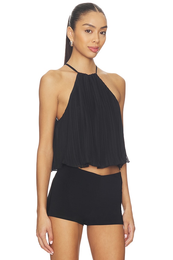 view 2 of 4 The Brynn Halter Top in Black
