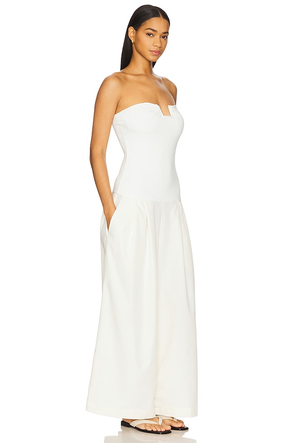 view 2 of 3 Carolyn Jumpsuit in White