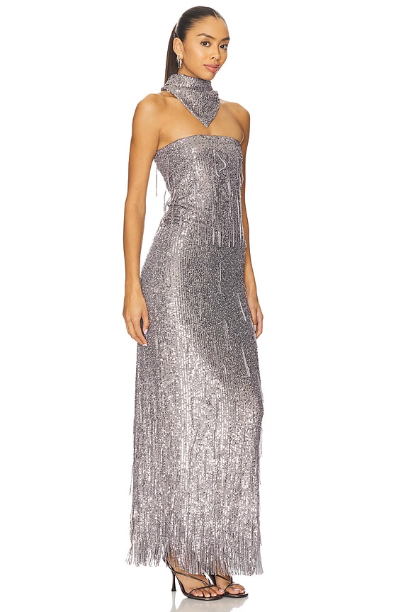 view 2 of 5 Sunbeams Long Dress in Steel Grey