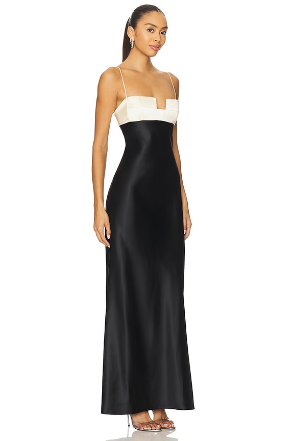 view 2 of 3 x REVOLVE Square Bra Dress in Cr?me Brulee & Black