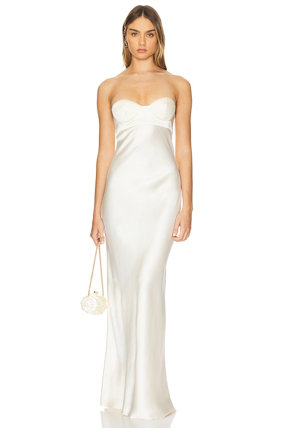 view 2 of 4 Seashell Bra Dress in Vanilla