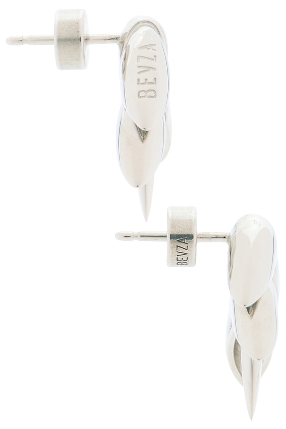 view 2 of 2 Xs Spikelet Earrings in Silver