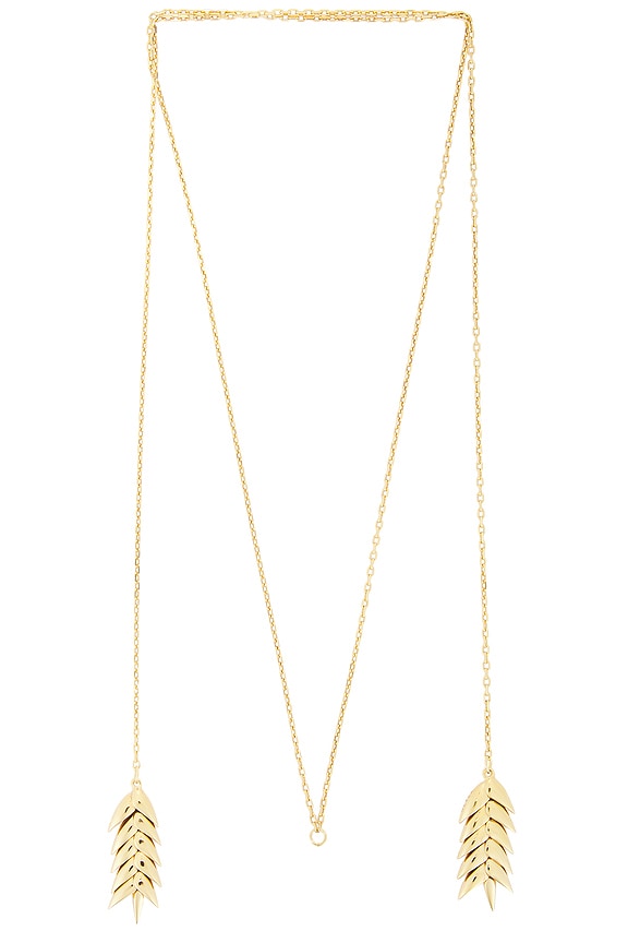 view 1 of 3 Spikelet Long Pendant in Gold