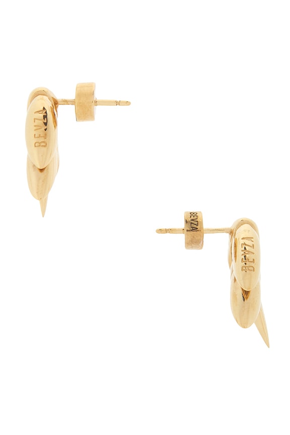 view 2 of 2 Xs Spikelet Earrings in Gold