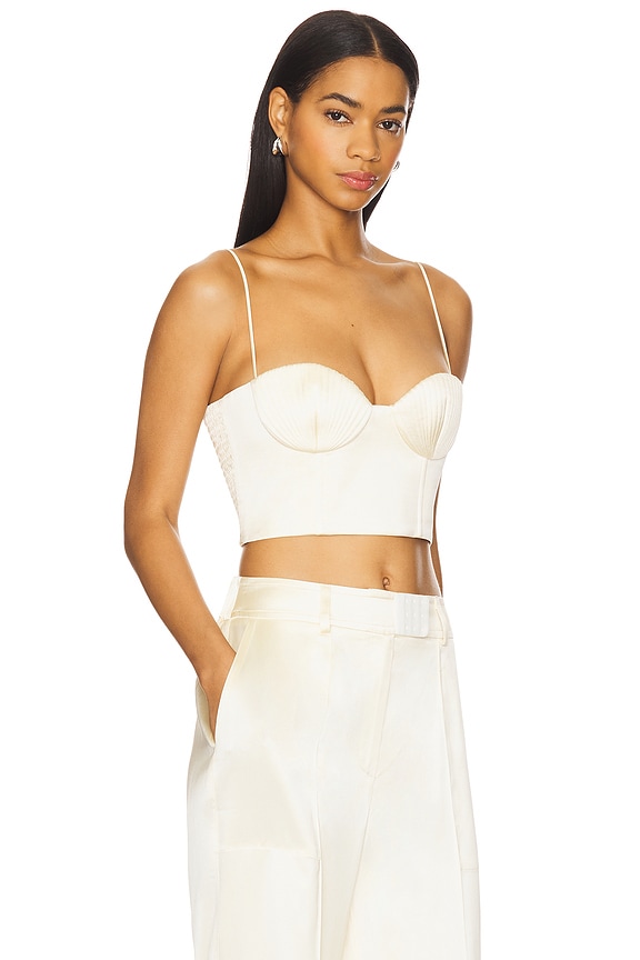 view 2 of 4 Seashell Top in Vanilla