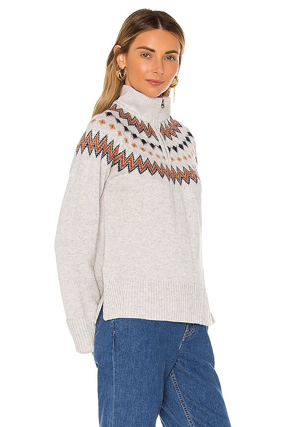 view 2 of 5 Boyfriend 1/4 Zip in Glacier Combo