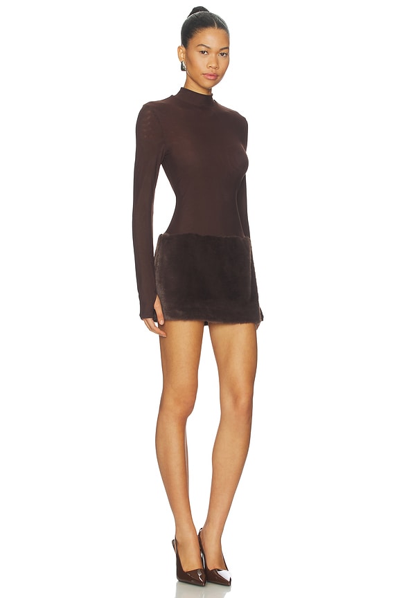 view 2 of 3 Parisa Mini Dress in Espresso