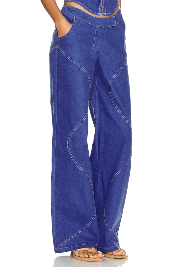 view 2 of 4 PIERNA ANCHA RAMONA in Dark Blue