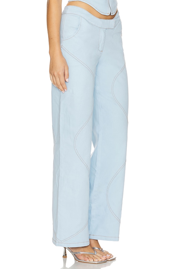 view 2 of 4 Ramona Wide Leg Jeans in Light Blue