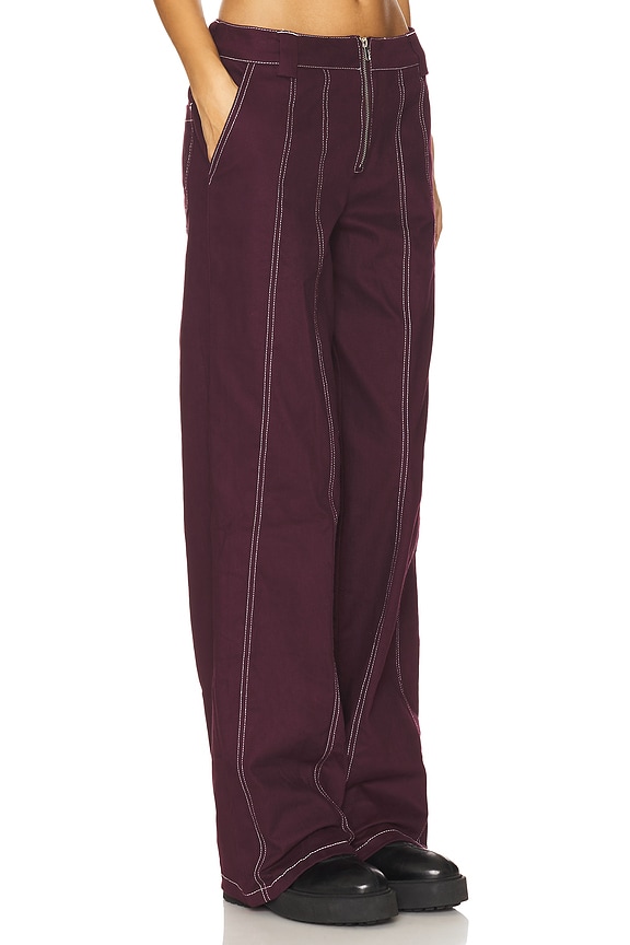 view 2 of 6 KOURT パンツ in Blackberry