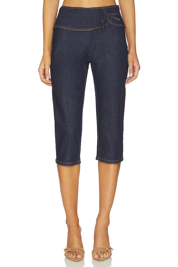 view 1 of 6 Valerie Capri Pant in Denim