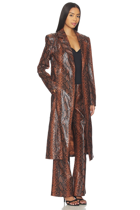 view 2 of 3 PANTALON XAAVIER in Chocolate Snake