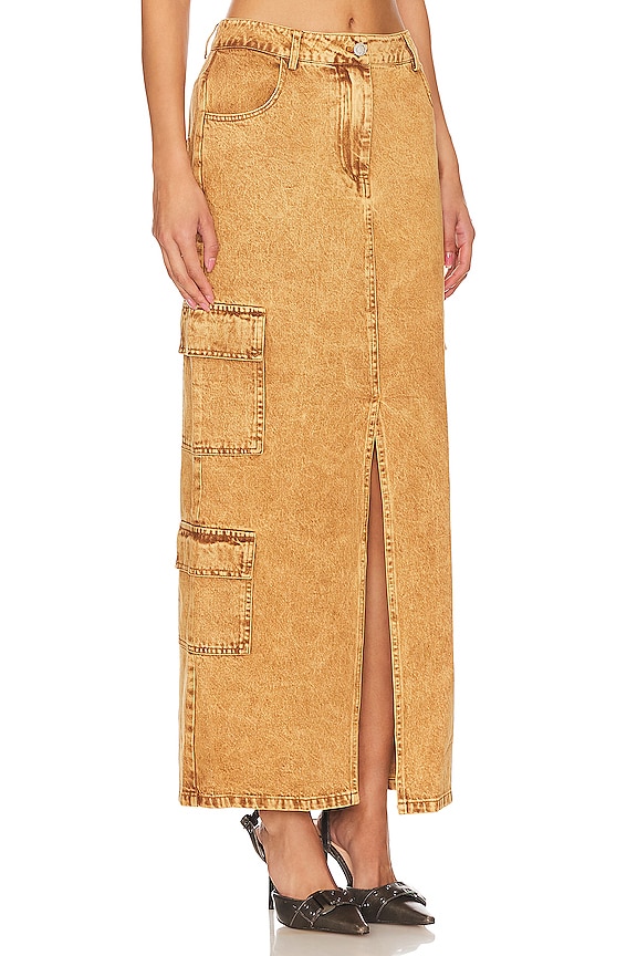 view 2 of 4 FALDA MAXI TATE in Brown Acid Wash