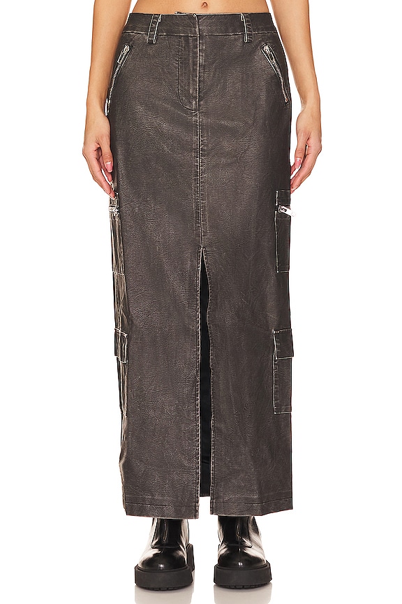 view 2 of 5 AVERY 카고 맥시 스커트 in Vintage Black