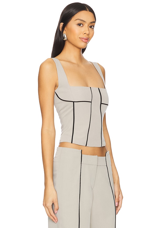 view 2 of 4 Faye Top in Grey