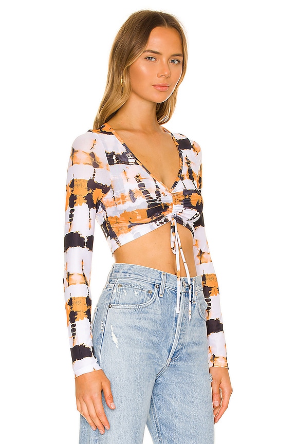 view 2 of 4 Penny Top in Orange Print