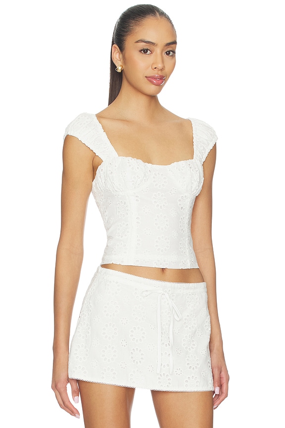 view 2 of 4 AISHA 탑 in White