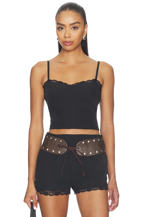 view 1 of 4 Onyx Corset Top in Black