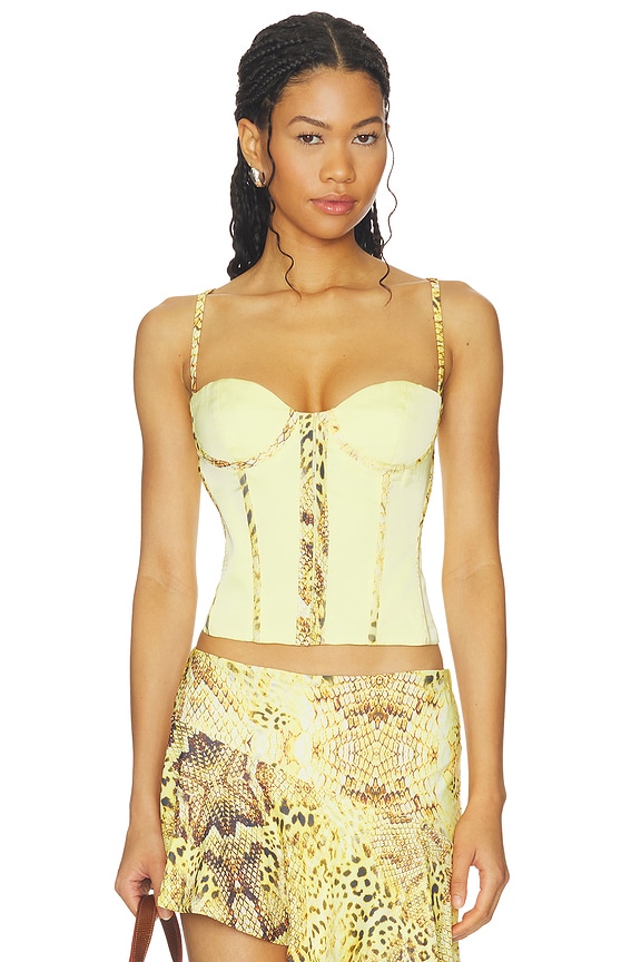 view 1 of 4 Ayana Corset Top in Lemon