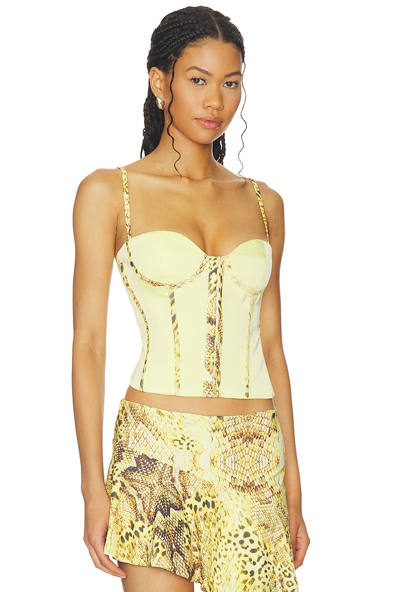 view 2 of 4 Ayana Corset Top in Lemon