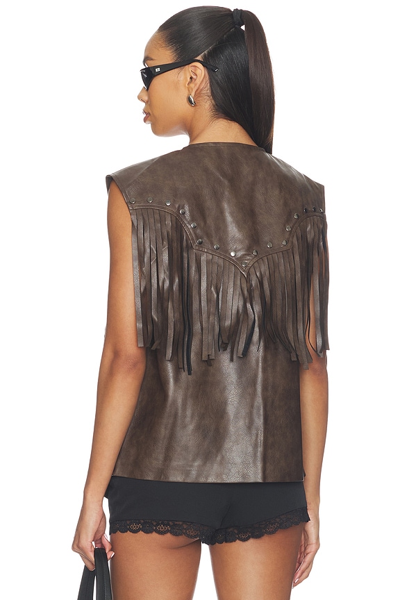 view 1 of 4 Rhys Vest Top in Cocoa