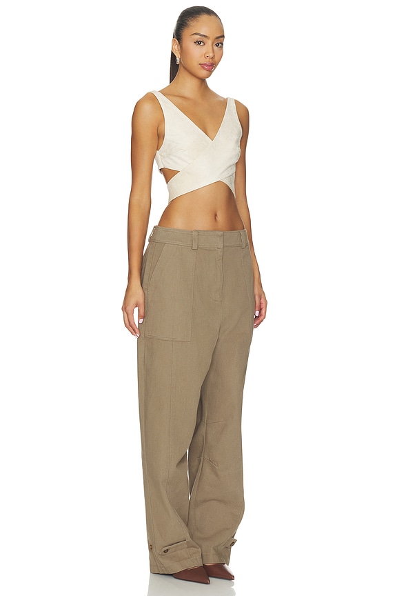 view 2 of 3 Imogen Wrap Top in Cream
