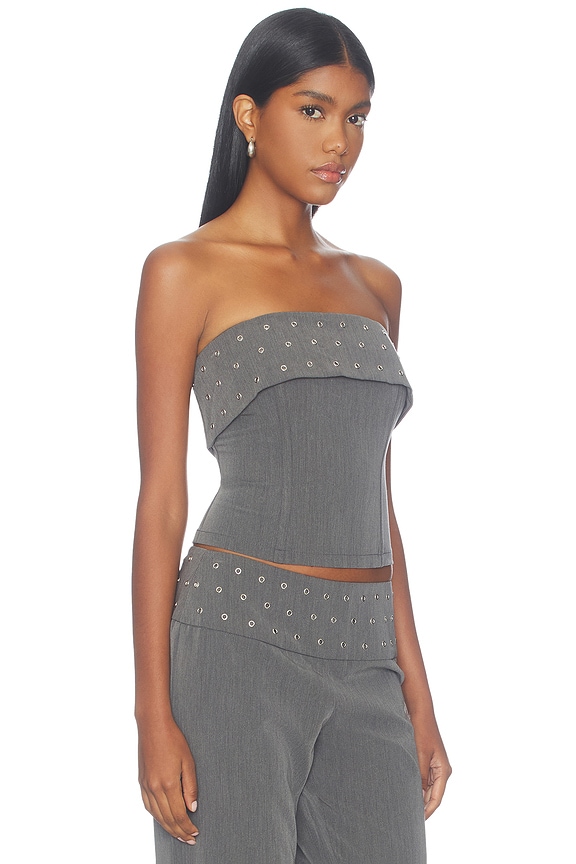 view 2 of 4 Reeves Top in Grey