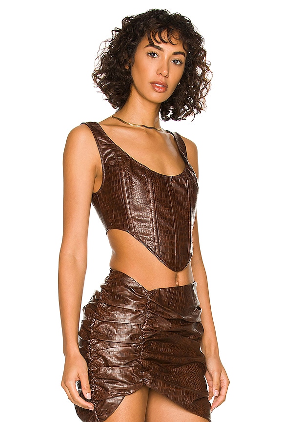 view 2 of 4 Lias Corset in Choc