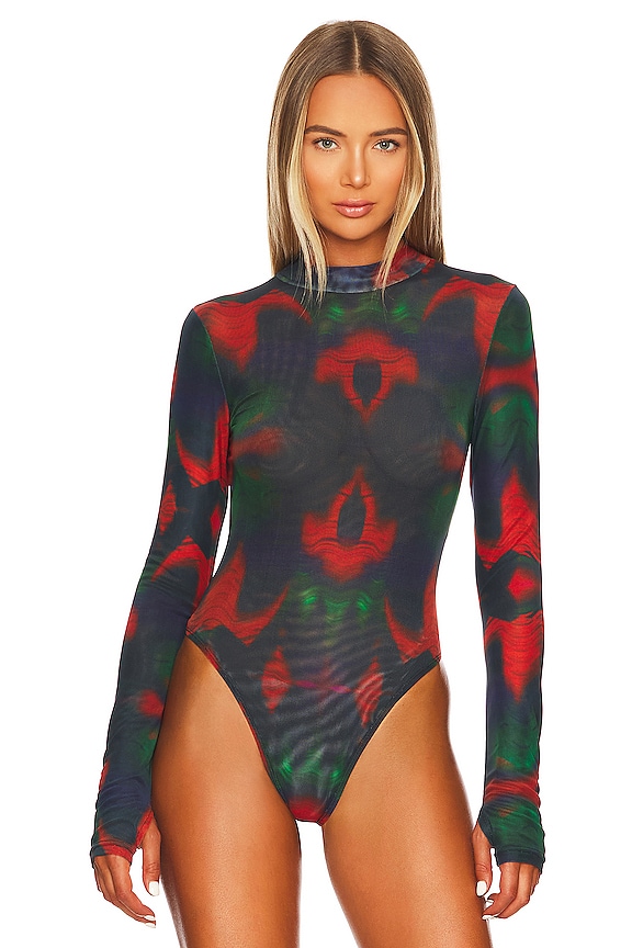 view 2 of 5 BODY MARTINA in Red Multi Print