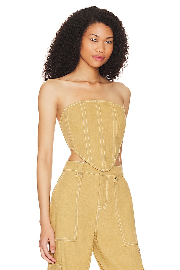 view 2 of 4 Ella Corset in Hemp