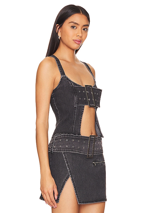 view 2 of 4 Zeddy Top in Vintage Black Denim