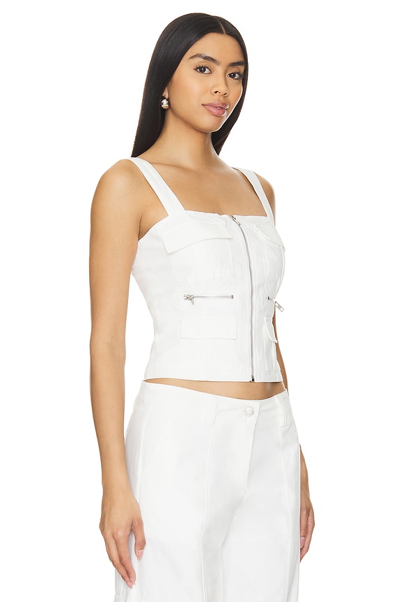 view 2 of 4 Levi Cargo Top in White