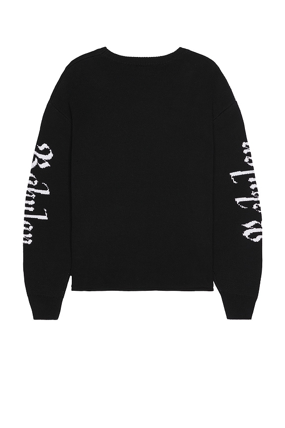 view 2 of 5 Cropped Knit Sweater in Black