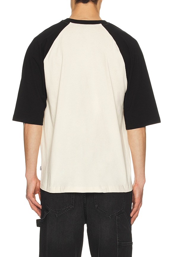 view 2 of 5 Pure Evil Raglan T-Shirt in Sandy Shore