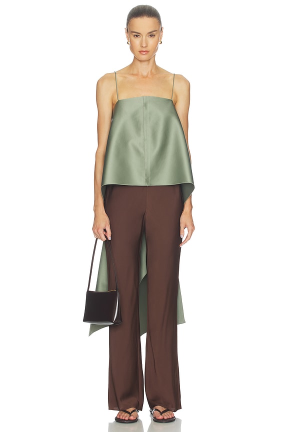 view 2 of 4 Trinola Top in Deep Lichen Green