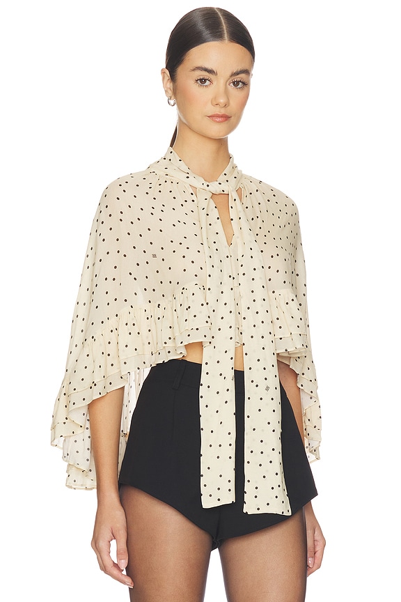 view 2 of 5 Cedi Top in Polka Dot Print