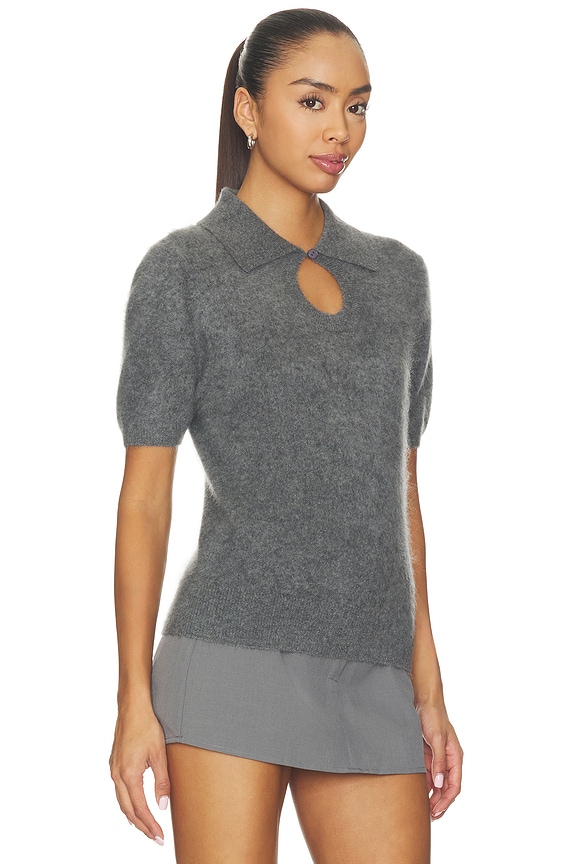 view 2 of 4 Talallia Top in Grey Melange